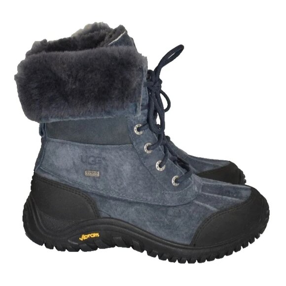 NWT $280 UGG Women's Adirondack III Boot WATERPROOF SUEDE BLUE 8 US (DC10) - Picture 1 of 6